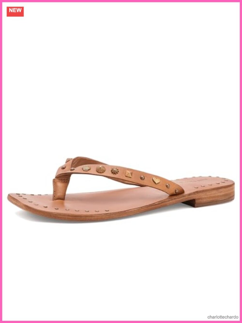 Free People Tide Leather Studded Flip Flops Sandals
